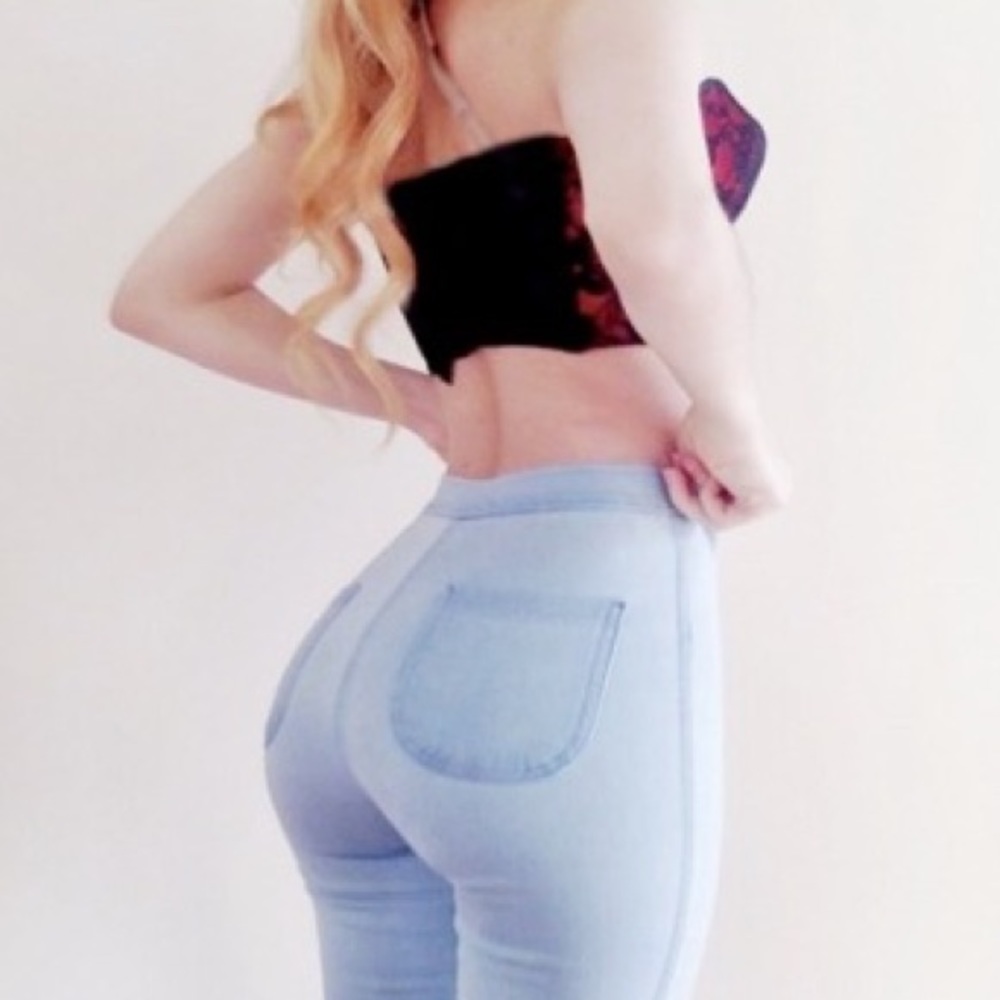 ORIGINAL American Apparel Light Wash Easy Jean